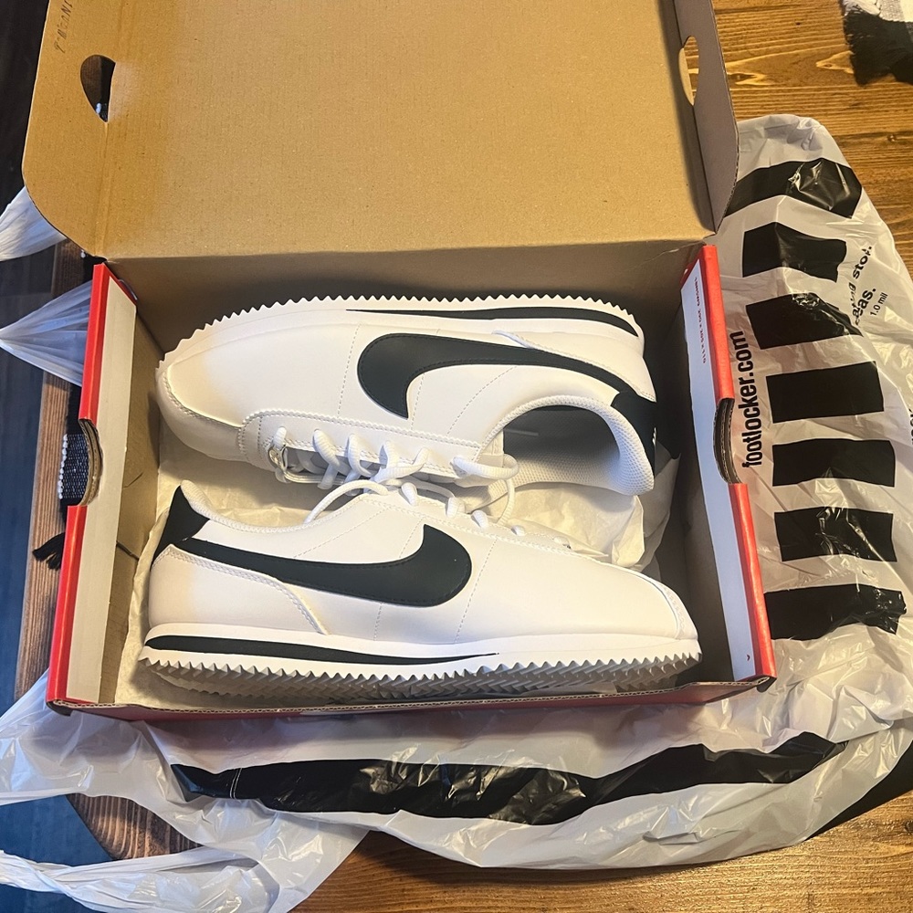 New pair of Nike Cortez. Got for Christmas and are a little bit too big for me